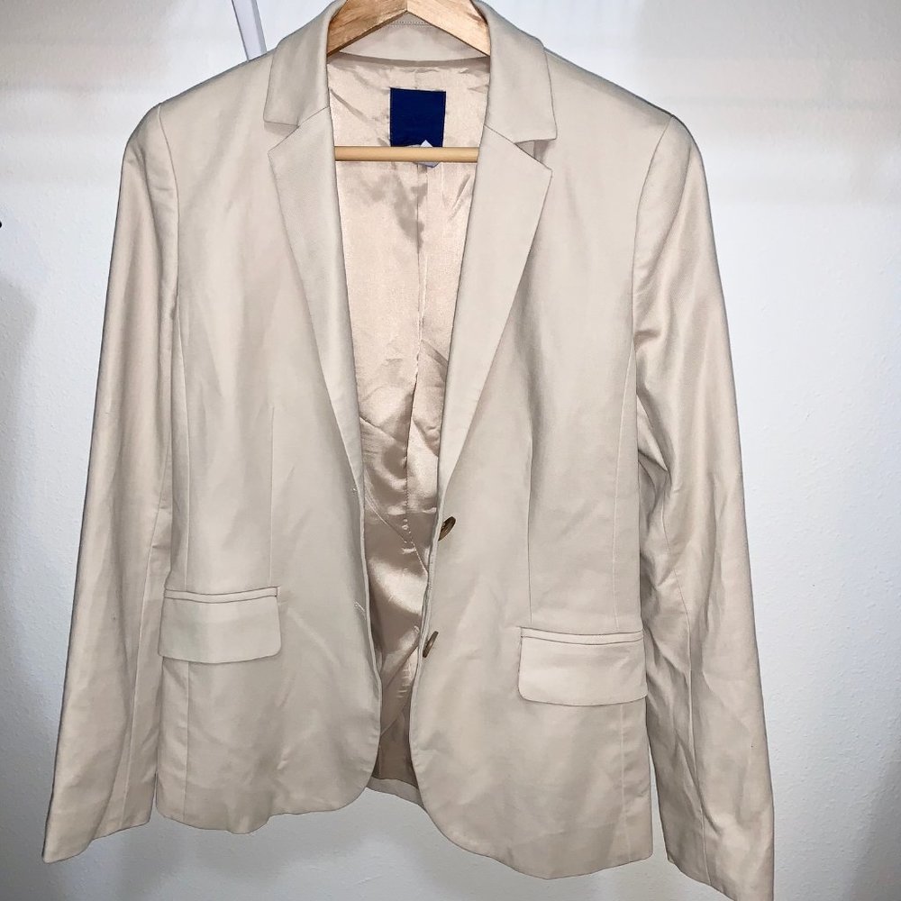 Beige Classic J Crew Work Blazer  Size 6 S/M